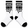 MANIC Flame Crew Socks | Blackout